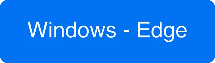 Windows Edge PWA Install